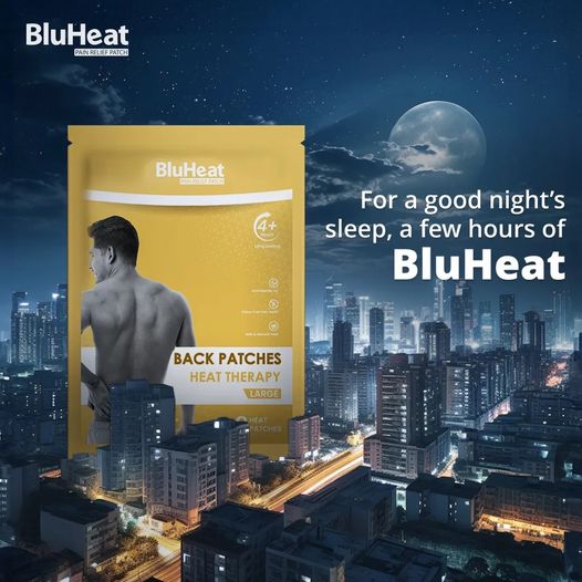 Relieve Neck and Shoulder Tension with the Soothing Blue Heat Patch