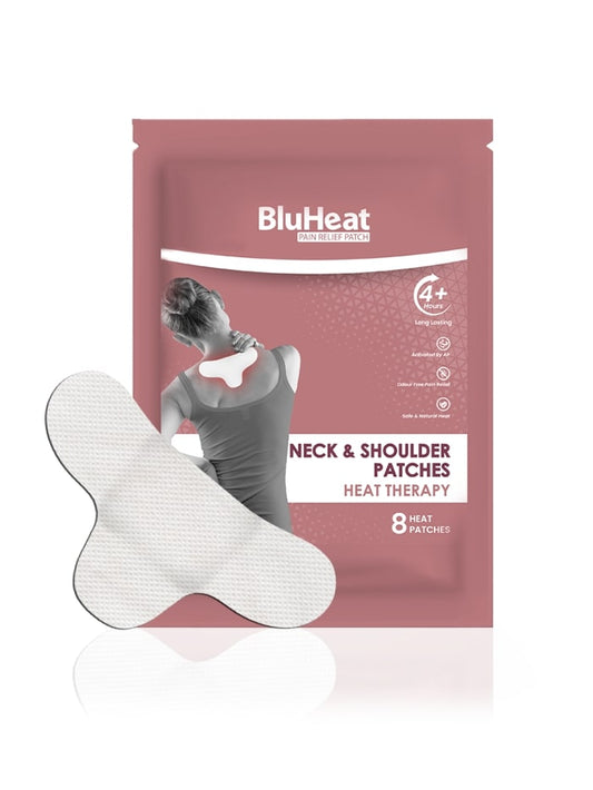 BluHeat Neck & Shoulder Pain Relief - (Pack of 8 Patches)